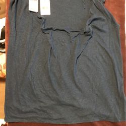 Large Ladies Cotton Blue Blouse 