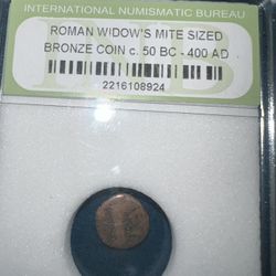 Roman Widows Mite Sized Bronze Coin 50 Bc-400ad
