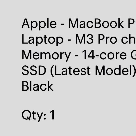 MacBook Pro 14” Latest Model Brand New