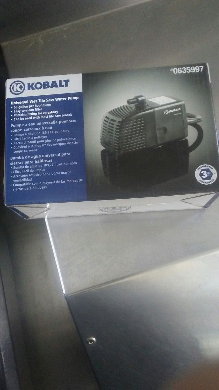 Kobalt tile saw water pump deals