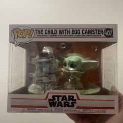 Star Wars The Mandalorian The Child With Egg Canister #407 Funko Pop