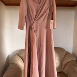 Mother Of The Bride Dusty Rose Dress Size 10