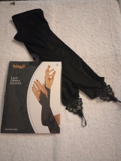 Lace opera gloves