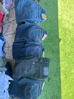 Bag filled with boy clothes