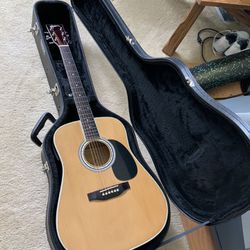 Esteban AL-100 Acoustic Electric Guitar And Road Runner Hard Case