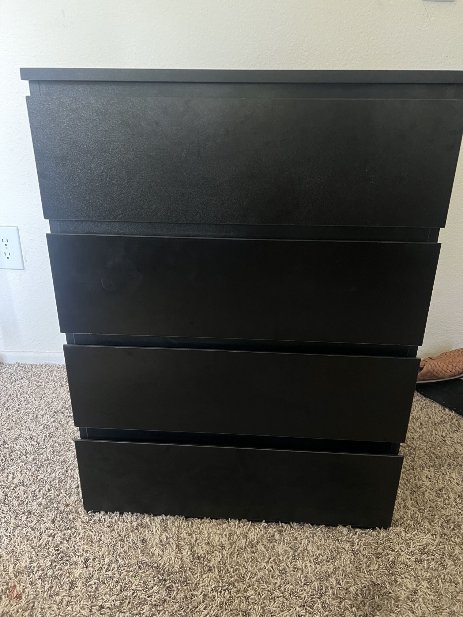Black Dresser Modern Storage Chest