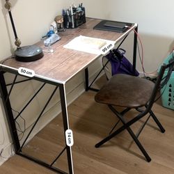 Desk with chair