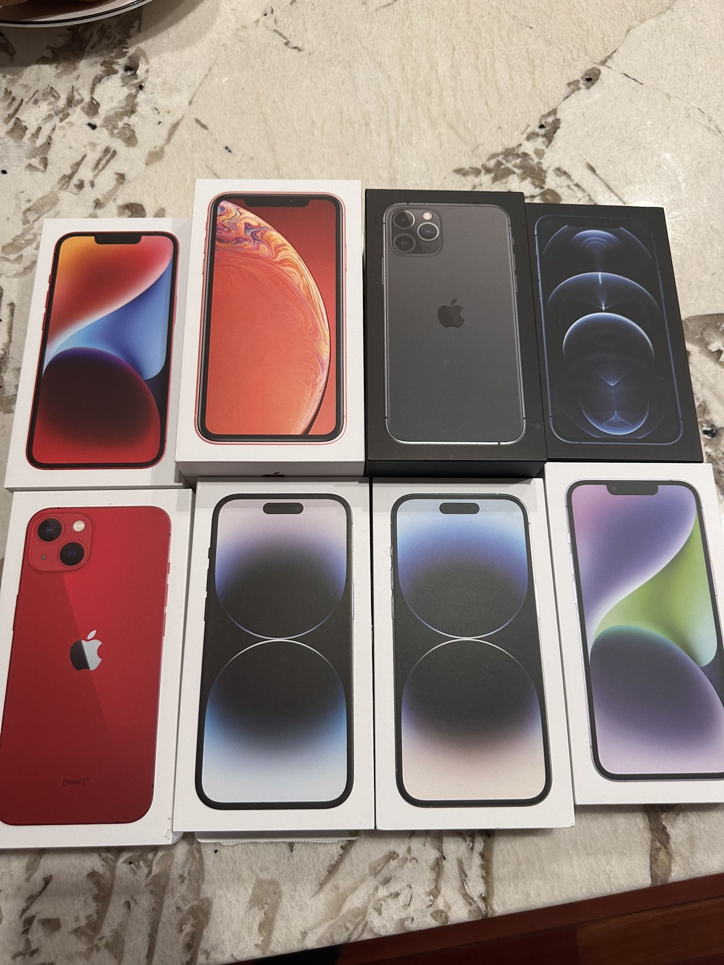 8 iPhone Boxes Lot