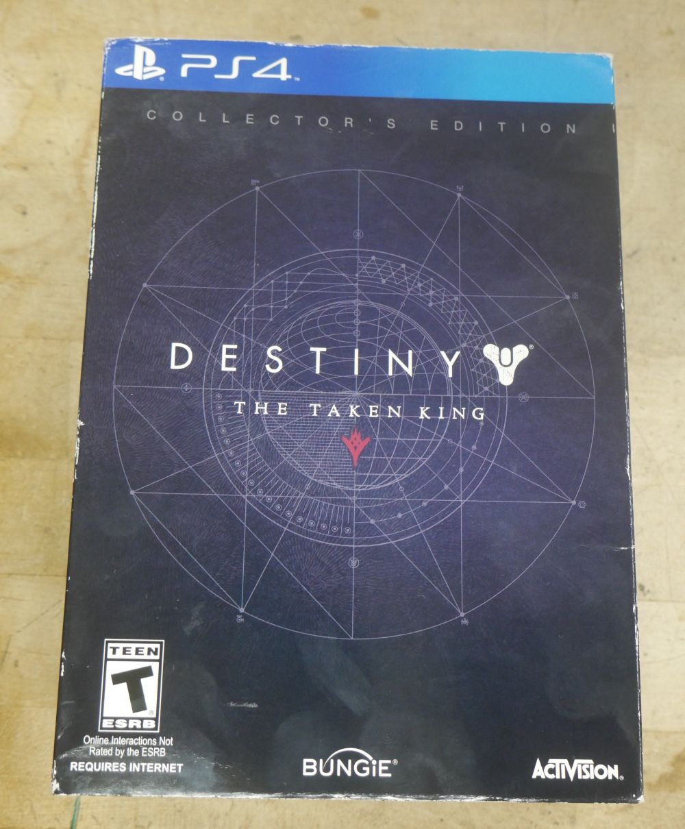  Destiny the Taken King Collectors Steelbook Edition Playstation 4 PS4 with COIN. very good condition.   