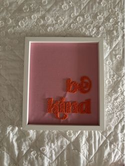 Be Kind Pink Wall Art
