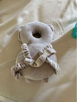 Grey Elephant Baby Head Protector Pillow