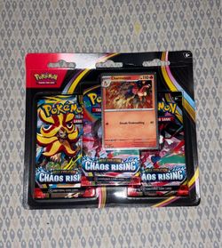 Chaos Rising Mega Evolution 3 pack Blister Charmeleon Promo