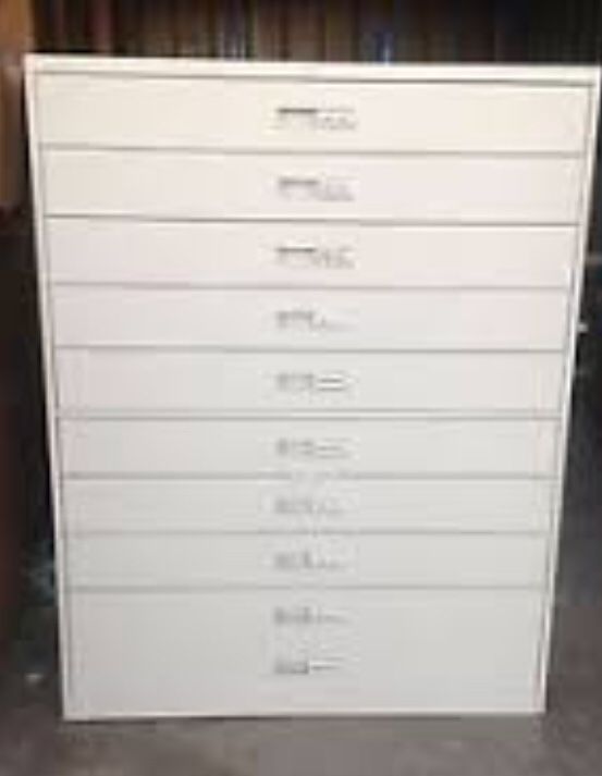 Visu-flex 10-drawer lateral steel media cabinet (Excellent Toolbox)