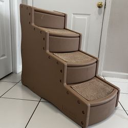 4 Tier Dog Stairs for high beds