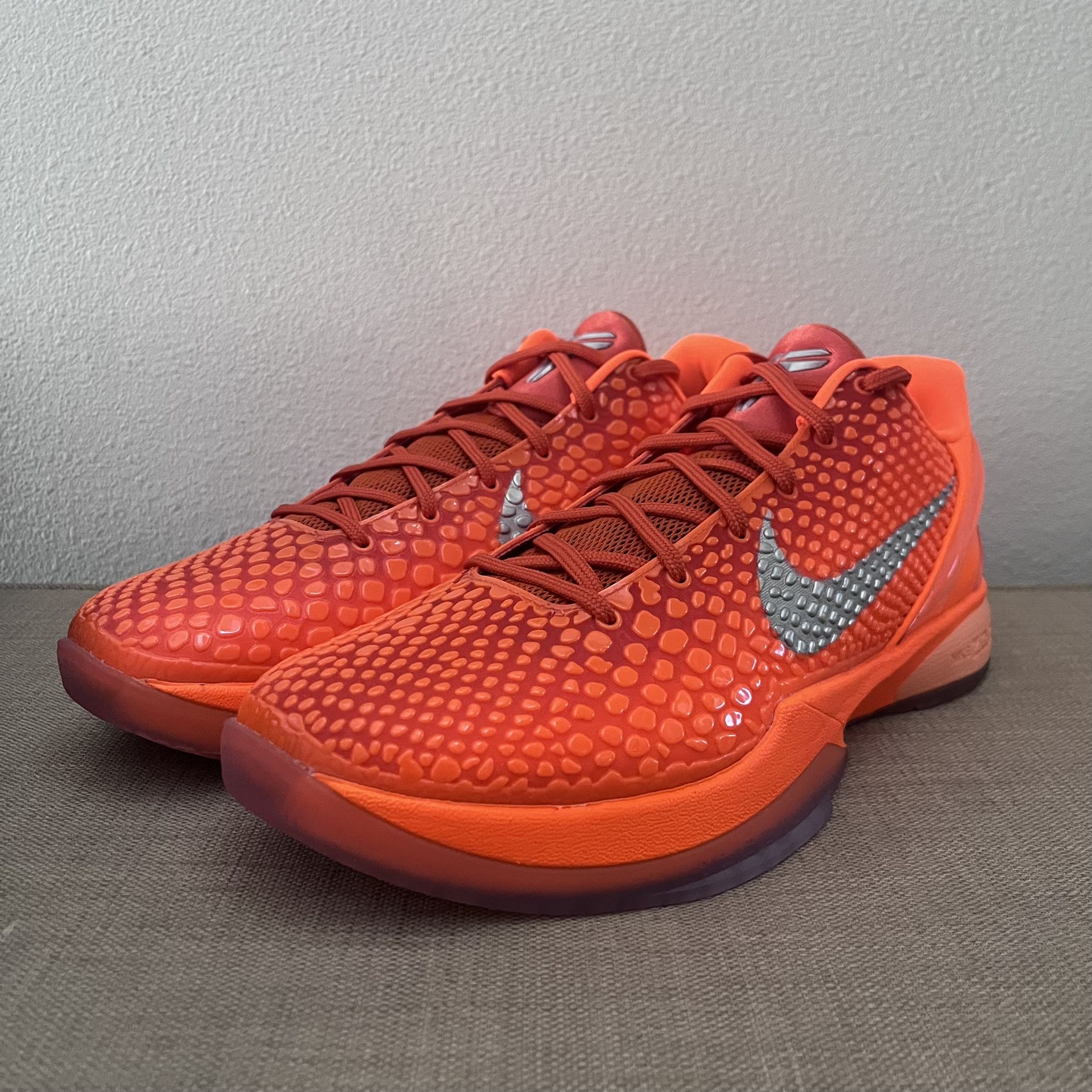 Nike Zoom Kobe 6 Protro Total Orange Size 12 New