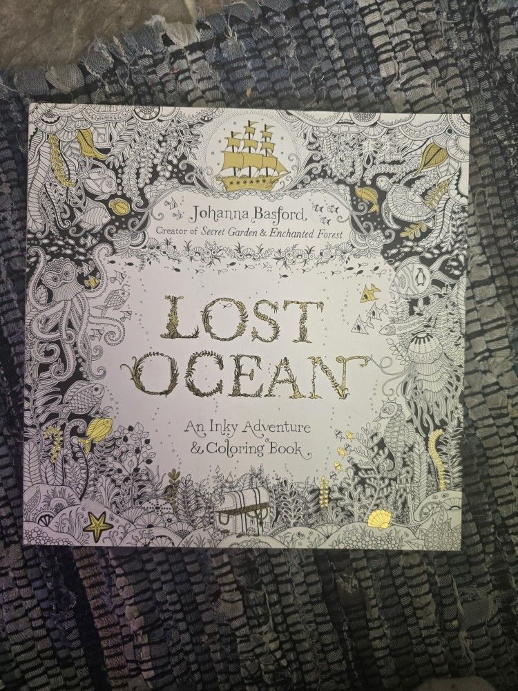 Lost Ocean Adult Coloring Book & Gel Pens