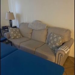 Living Room Couch And 2 Pillows 84” X 37”