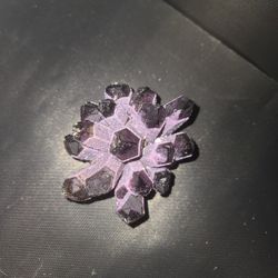 Beautiful natural purple phantom Quartz crystal cluster 