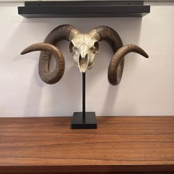 Decorative Ram Skull Sculpture 