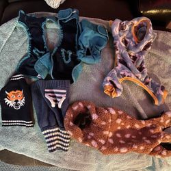 Rewash-able Doggie Diapers ( Small /med) And 4 Dog Small /med Dog Clothes  