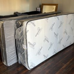 Twin PillowTop Plus Free Box Spring 