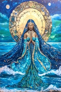 Greek Goddess Amphitrite Sea Goddess Wall Art -Canvas