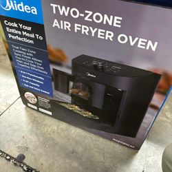 Midea 11 Quart 8-in-1 Two-Zone Air Fryer Oven with Sync Finish Cooking