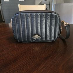 Coach Black Leather Crossbody Purse