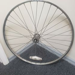 26in Vintage Chrome Front Bicycle Wheel Road Bike / Fixie NYC PICK UP 