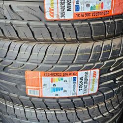 265/40/22 New Tires Set 