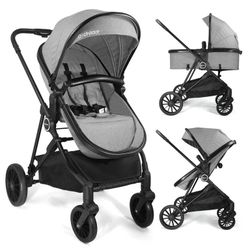 Baby Stroller with Bassinet Mode - 3-Position Reversible Lightweight Stroller