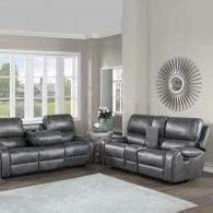 New Gray Living Room Sofa, Loveseat Motion