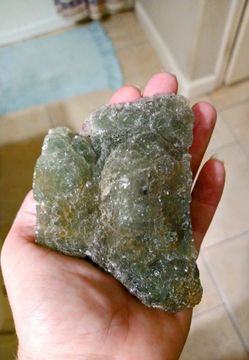 Rare Natural Green Globular Fluorite Specimen 