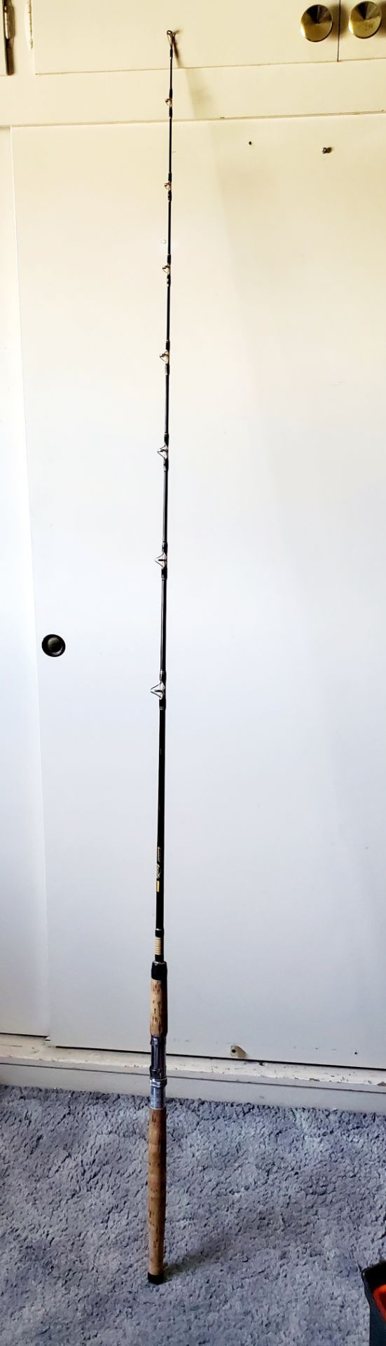 Vintage Roddy BR70-7 One-Piece Fiberglass Fishing Rod – Carbide Tip Top in excellent condition