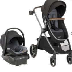 Max Cosi Car Seat, Base And Stroller 