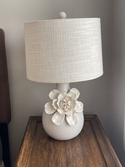 Large Lamp With 3D Floral Design