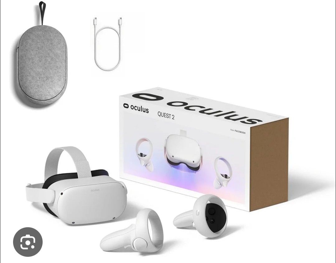 Oculus Quest 2 With Box And Carrying Case No Charger.