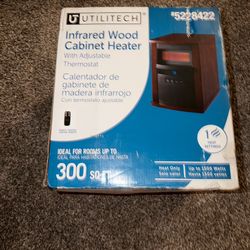 300 sq ft Utilitech Infrared Wood Cabinet Heater