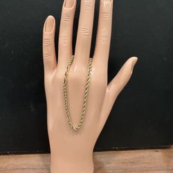 Beautiful  10 Karat Rope Link Bracelet For Repair 1.60 grams