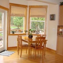 Faux Wood Blinds 33 1/2” Wide X  58” Tall