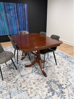 Antique wood dining table