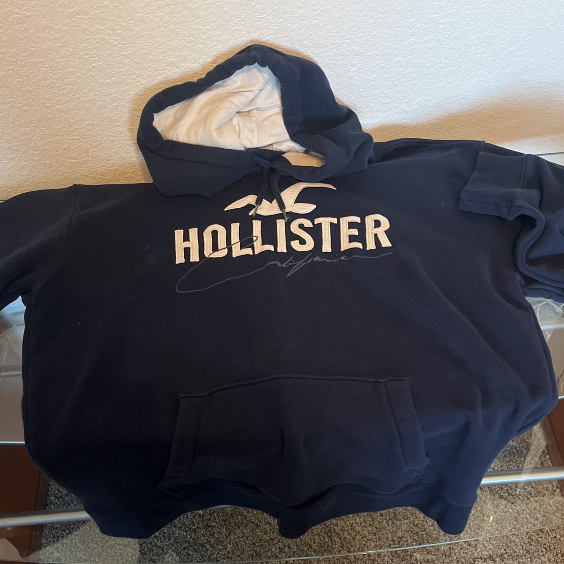 Men’s XL Hollister Hoodie Navy
