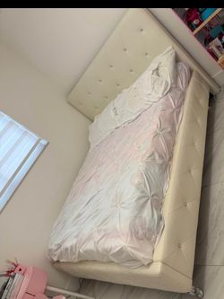 Full size bed and mattress
