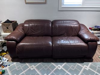 Electric Leather Reclining Couch