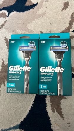 2 pack Gillette mach3 razor