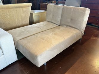 Fawn Beige Tufted Convertible Sleeper Sofa Bed