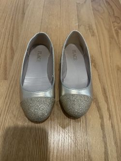 Size 12 gold sparkle girls dress shoes the children’s place  