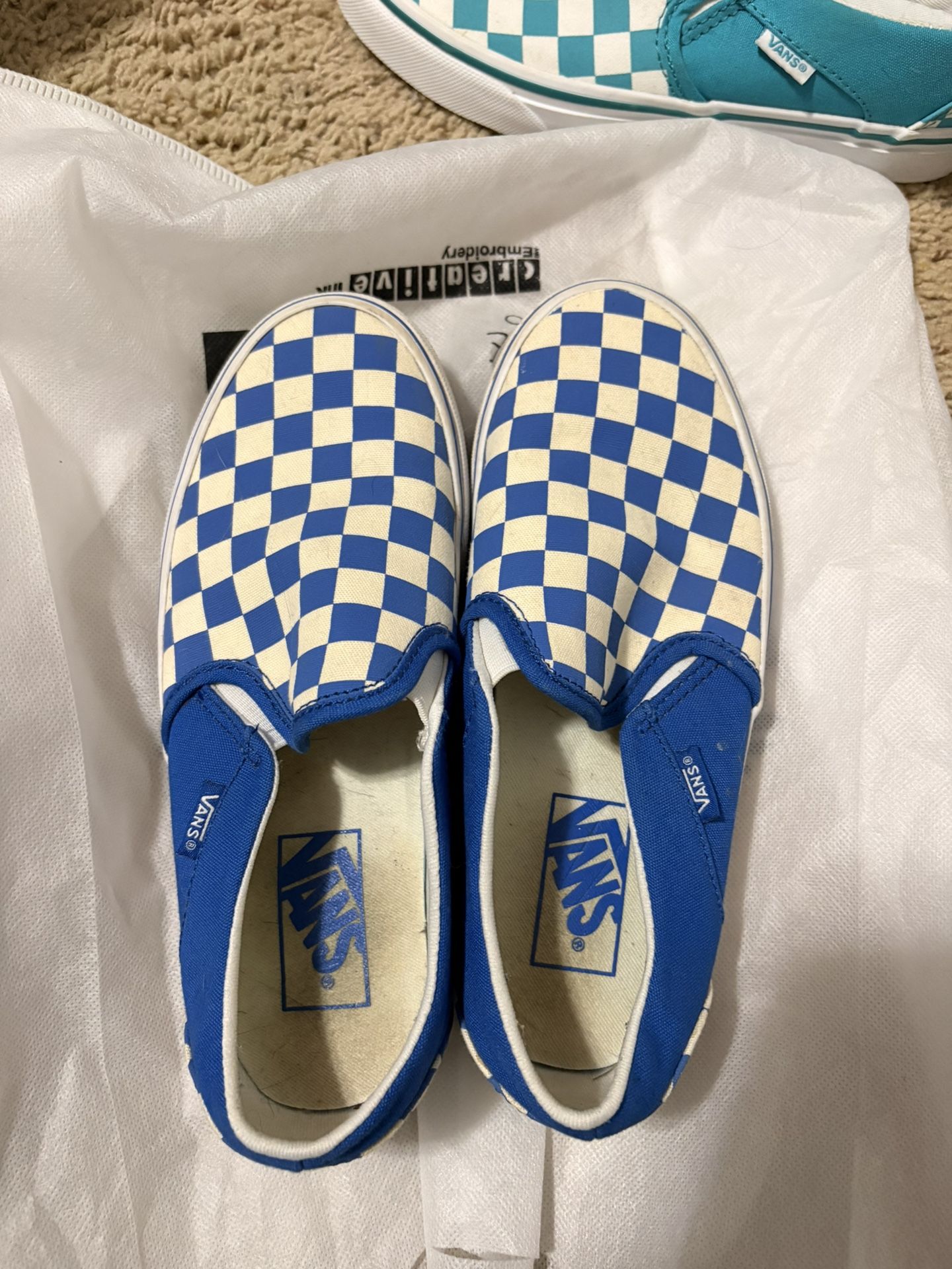 Women’s Size 6 Checkered Vans