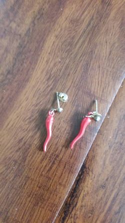 Chili pepper earrings
