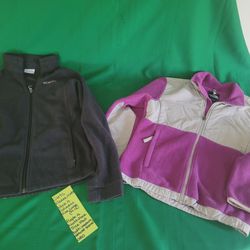 Girls Fleece Jackets Bundle Columbia And The North Face 